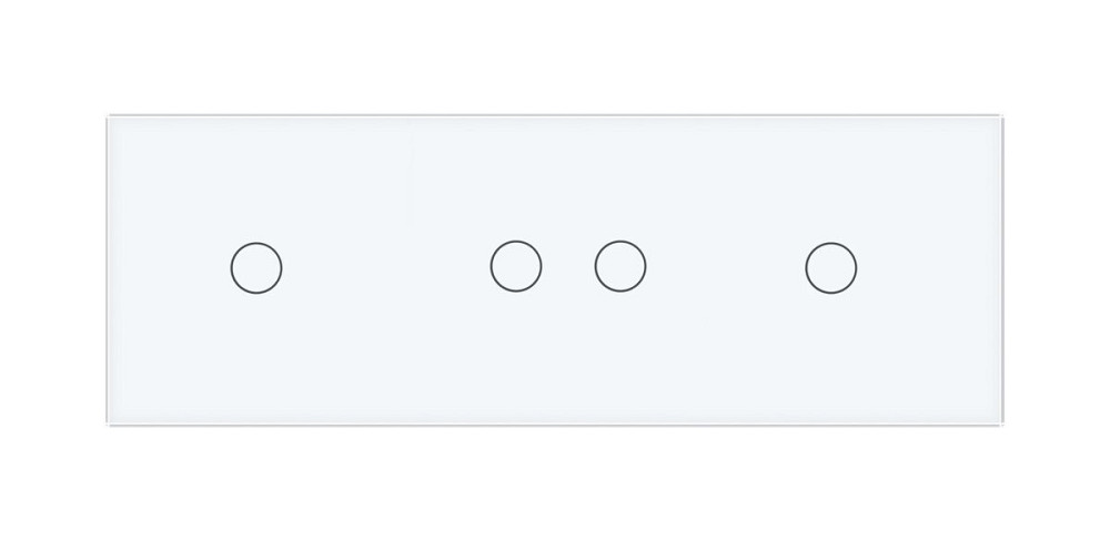 Розумний сенсорний ZigBee вимикач 4 сенсора (1-2-1) Livolo білий скло (VL-C701Z/C702Z/C701Z-11) Коломыя - изображение 4