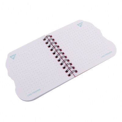 Блокнот Yes 100x100 мм 30 листов двойная спираль Line Friends yellow точки (151812) Винница - изображение 3