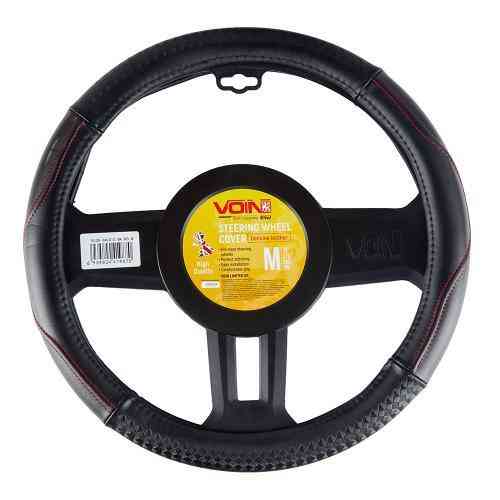 Чохол на кермо VLOD-24LC10 BK/RD M чорний/БО/шкіра Харків