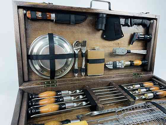 Подарок для мужчины ручной работы Набор подарков шампуров ШАШЛЫЧНИК ЛЮКС HAPPY DAYS Тернополь