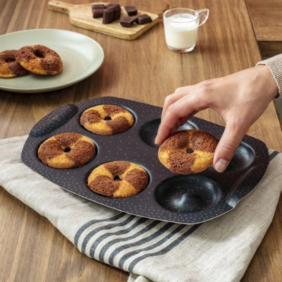 Форма для випікання Tefal PerfectBake, 6 форм, квадратний, 21х29см, алюміній, коричневий (J5734602) Вінниця - фото 5