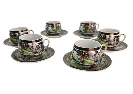 Сервиз для чая 6 персон из фарфора Музыканты Киев