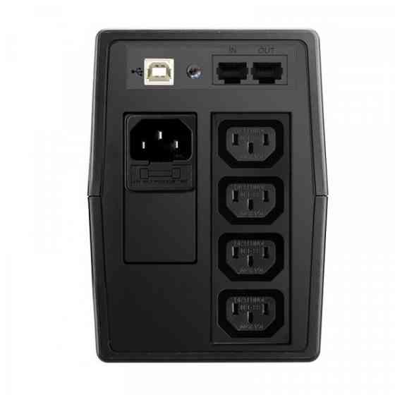 ДБЖ FSP FP650, 650ВА/360Вт, Line-Int, USB/RJ45, IEC-320-C13, AVR, Black (PPF3601405) Київ
