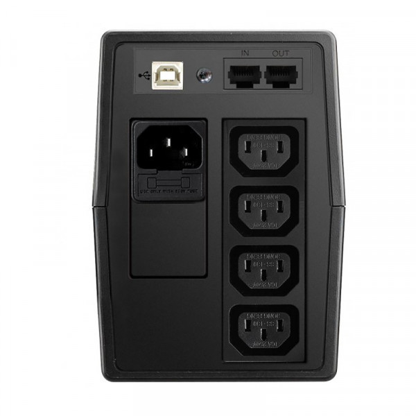 ДБЖ FSP FP650, 650ВА/360Вт, Line-Int, USB/RJ45, IEC-320-C13, AVR, Black (PPF3601405) Киев - изображение 3