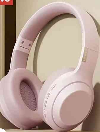 Накладные, складные  наушники  Lenovo Thinkplus TH10, розовые. Харьков