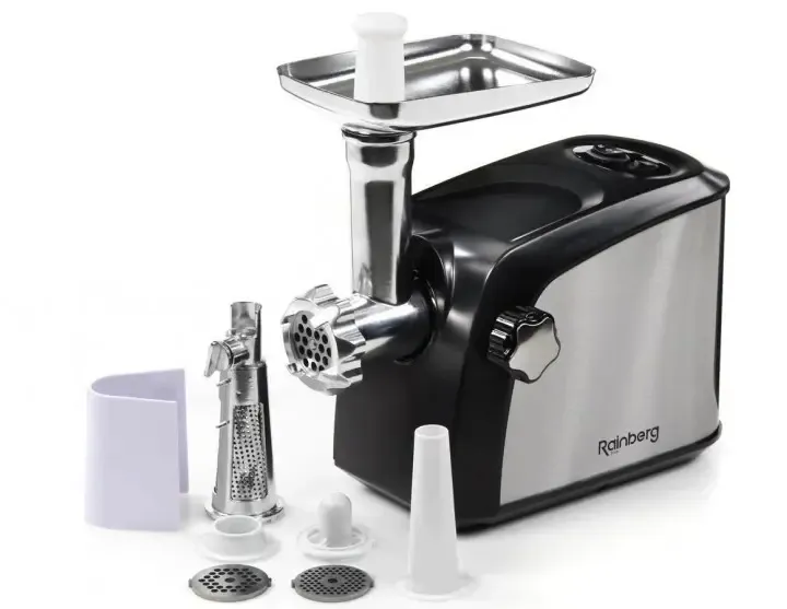 Мясорубка Rainberg RB-673 3800W электрическая с реверсом + соковыжималка Коломия - фото 1