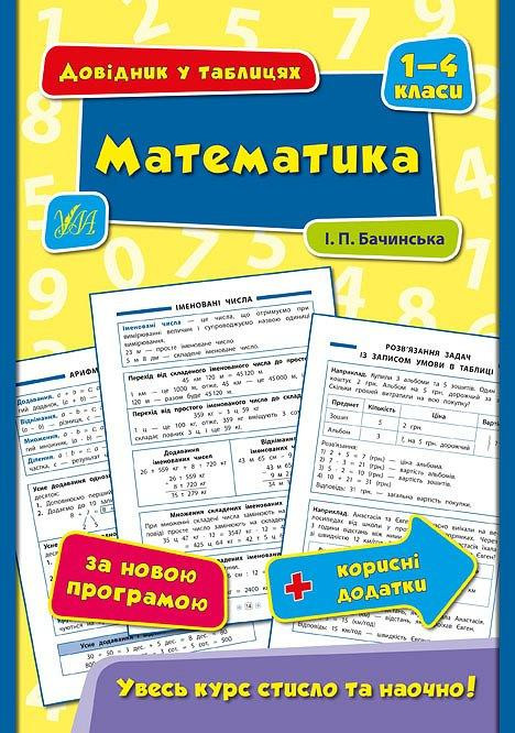 Книга Довідник у таблицях. Математика. 1–4 класи, шт Київ - фото 1