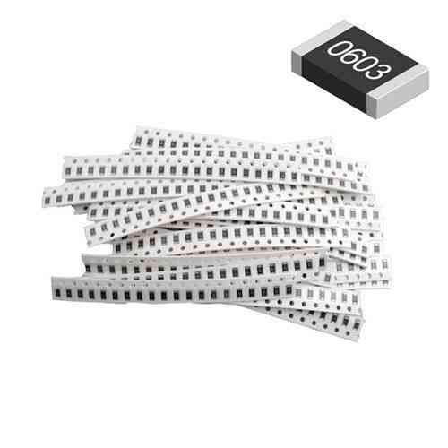 Резистори SMD 0603 0.1Вт 660шт, точність 1%, номінали 1Ом-1МОм для пайки та електроніки Київ