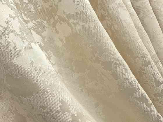 Комплект коротких штор VR-Textil Льон мармур Pavliani ХО № 1909ш Кремовий 130х170 см 2 шт (35-0412) Київ