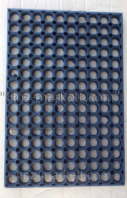 Коврик 60 см х 40 см х 2 см резиновый сотами грязезащитный килим Харьков - изображение 1