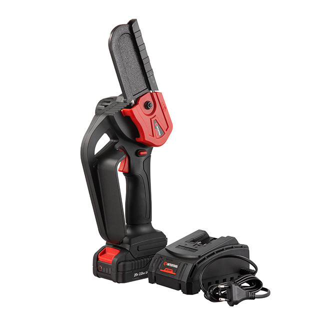 Міні-пилка акумуляторна INTERTOOL WT-9109 20 В, шина 10 см, 4 м/с, Li-ion, 2,0 Ач, ЗП 2А, STORM - пила на акумуляторі Львів - фото 6