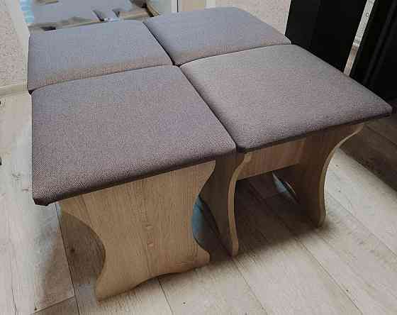 4 табурета (комплект) 35х35х44 см / Дуб Сонома Львов