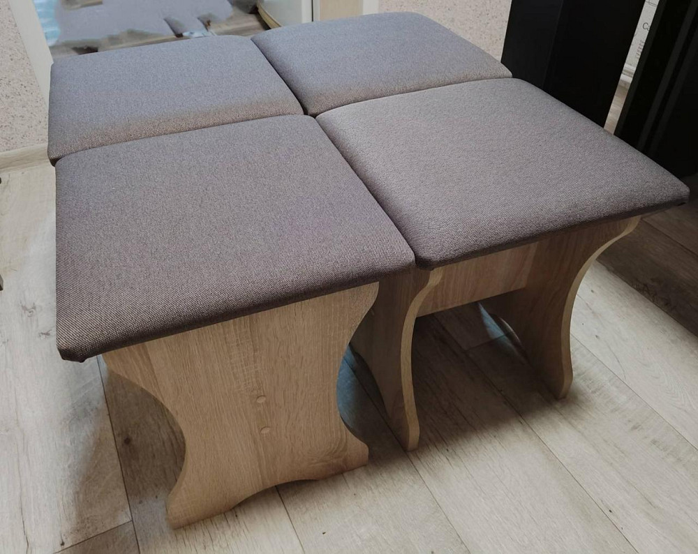 4 табурета (комплект) 35х35х44 см / Дуб Сонома Львов - изображение 2