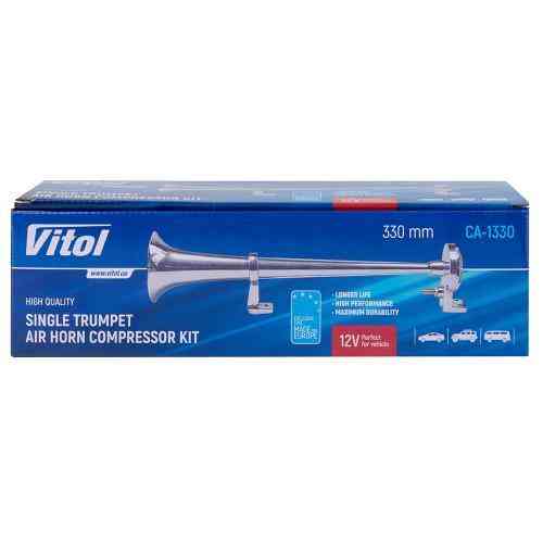 Пневматический сигнал CA-1330/VITOL, металлический 12V, длина 330мм Харьков