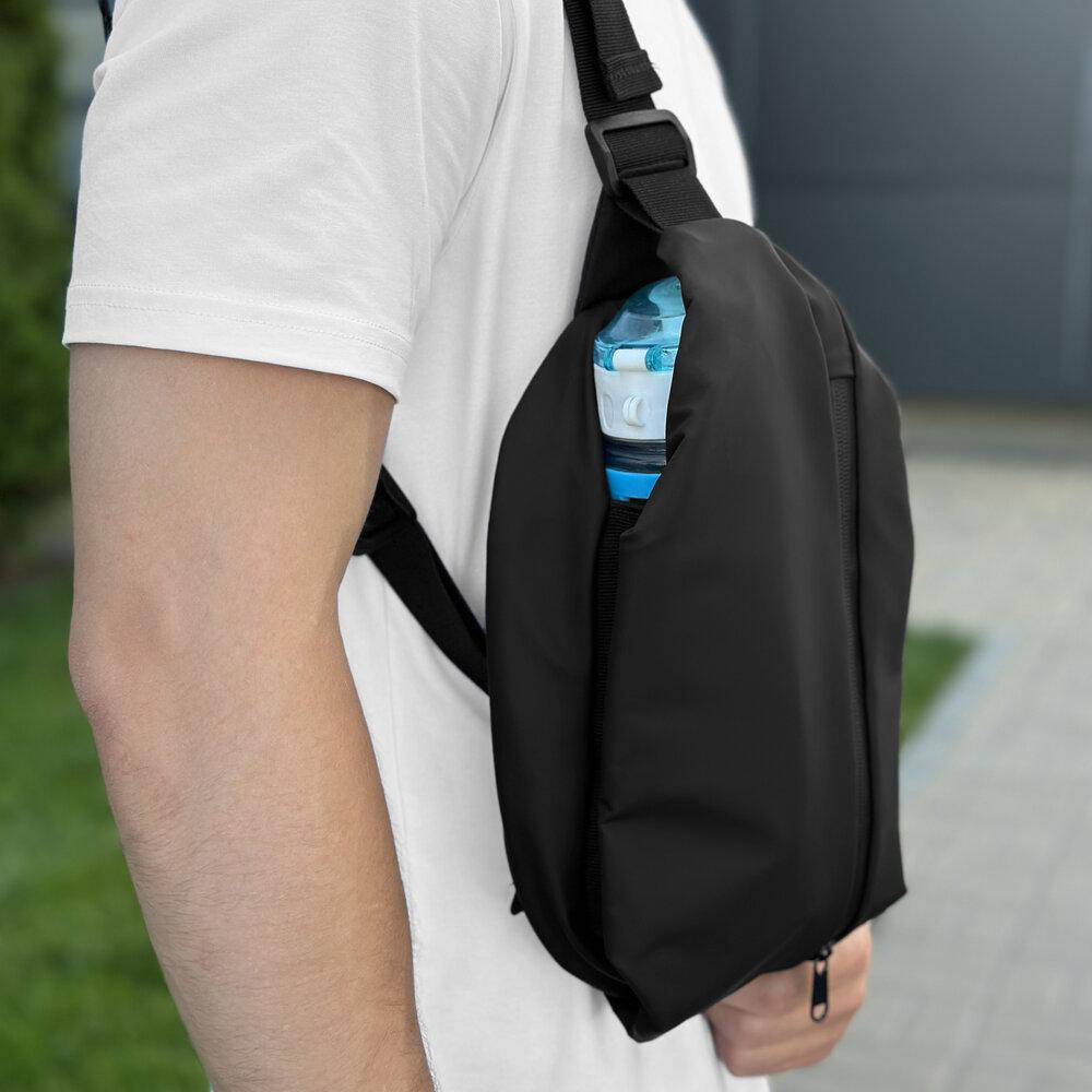 Мужская бананка черная Pobedov Minimal Киев - изображение 3