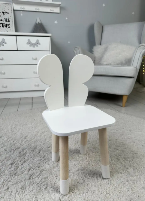 Дитячий столик з ящиком для олівців + стільчик Метелик (Білий) Київ - фото 6