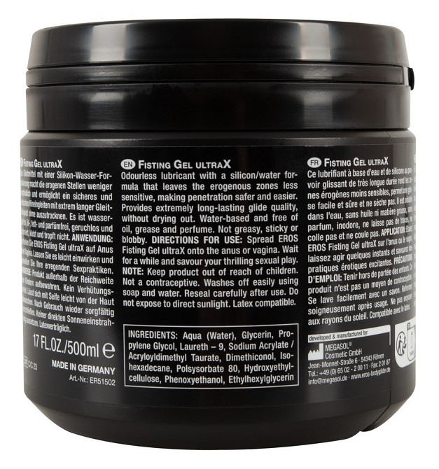 Гель для фистинга - EROS Fisting Gel UltraX, 500 мл Sex Aura Киев - изображение 5