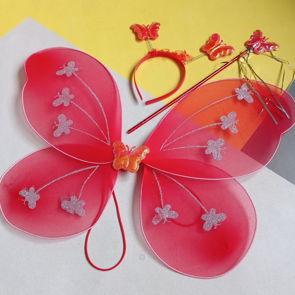 Карнавальний костюм крила метелика тіара, чарівна паличка Київ - фото 1