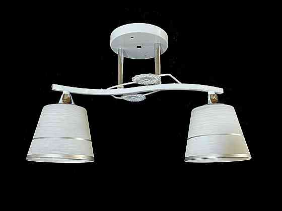 VALESO Люстра стельова на 2 плафони VALESO 2406A/2 для кухні, передпокою та спальні біла з хром Коломия