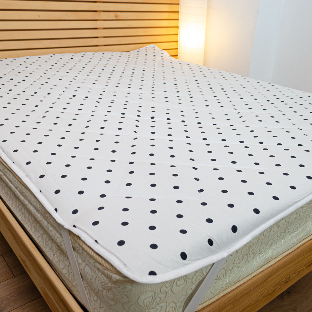 Наматрацник конопляний євро 200х200 см покриття сатин Youstar (Білий) Суми - фото 5