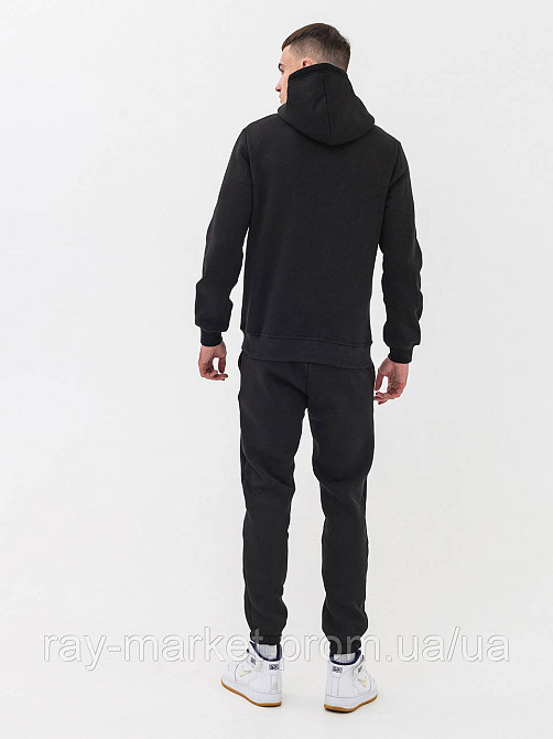 Костюм худі та штани Ray Basic чоловічий утеплений чорний (U0801М-Black) Київ - фото 3