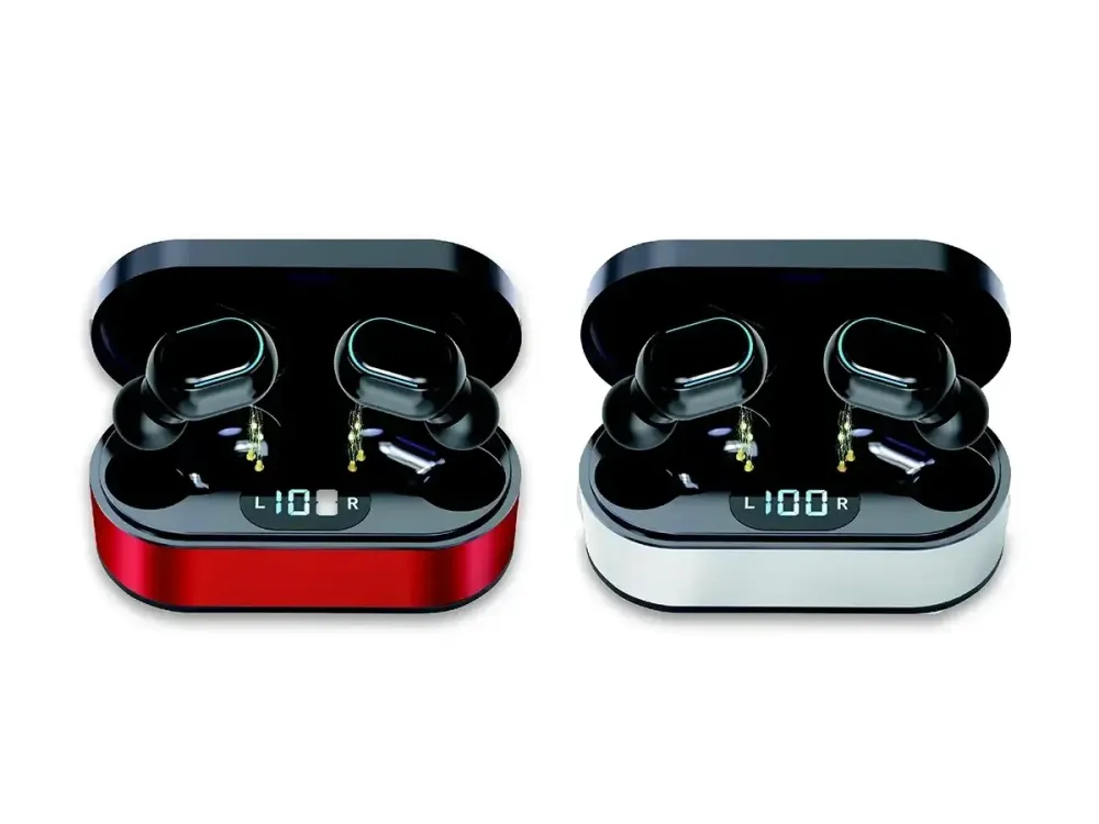 Гарнитура Double с кейсом Bluetooth Metal Music Box Z3: TWS наушники, сенсорное управление, индикатор заряда Одесса - изображение 2