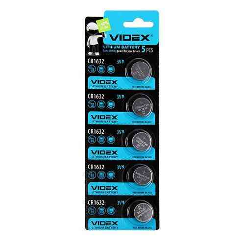 Батарейка літієва VIDEX CR1632 5pcs BLISTER CARD Київ