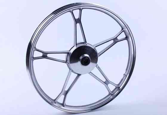 Диск передний литой 17*1,2 silver (барабанный тормоз) 2,5kg на мопед Дельта/Альфа Мукачево