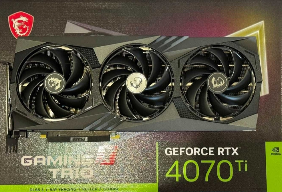 Відеокарта: MSI RTX4070Ti, Gaming X Trio 12Gb. GDDR6. Київ - фото 1