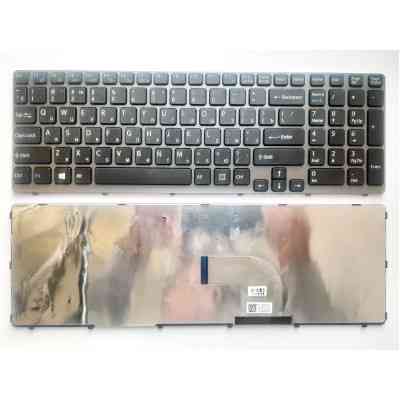 Клавіатура ноутбука Sony SVE15 (E15 Series) черная с серой рамкой UA (A43539) Вінниця