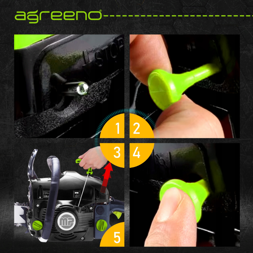 Бензопила ланцюгова 5.7к.с 58см³ AGREENO (Польща) Київ - фото 8