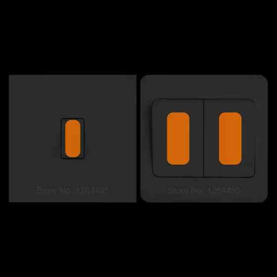 Люмінесцентні наклейки на вимикач набір 25 штук помаранчевий Київ