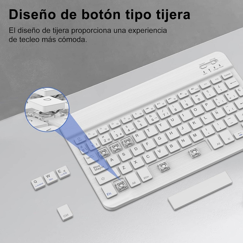 Чохол з Bluetooth клавіатурою для Lenovo Tab M11 2024 11" TB330FU, TB330XU, світло-зелений з тримачем для стилуса QWERTY Київ - фото 4