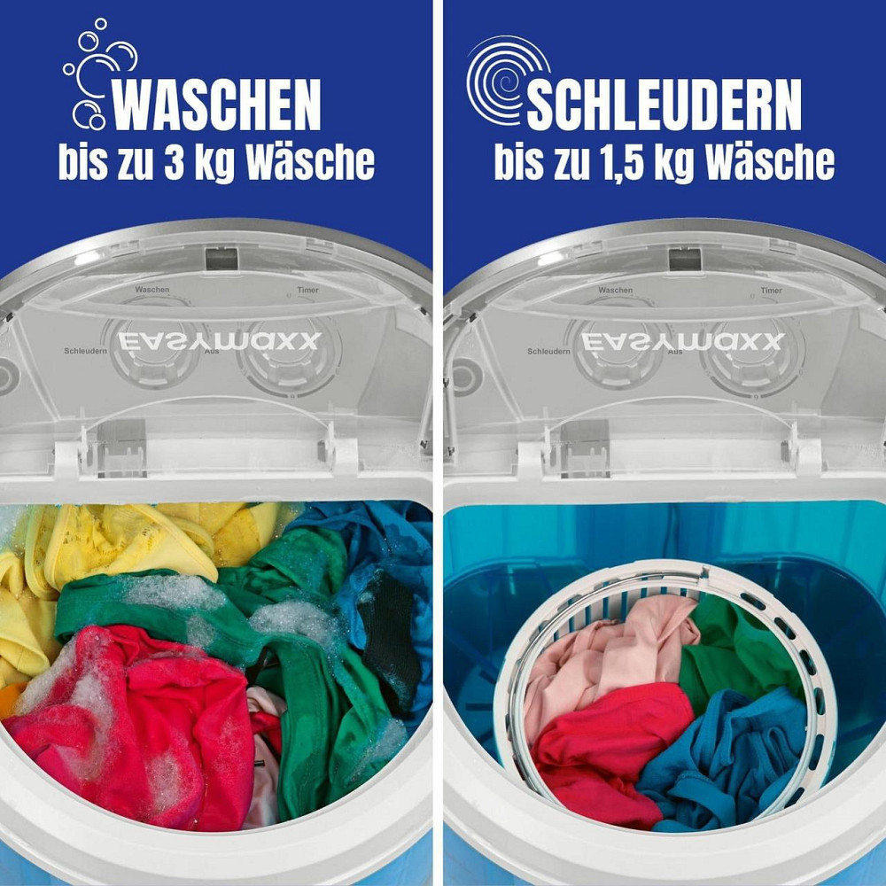 УЦІНКА! Міні-пральна машина Easymaxx з віджимом 2,8 кг з Німеччини Уцінка Дніпро - фото 7