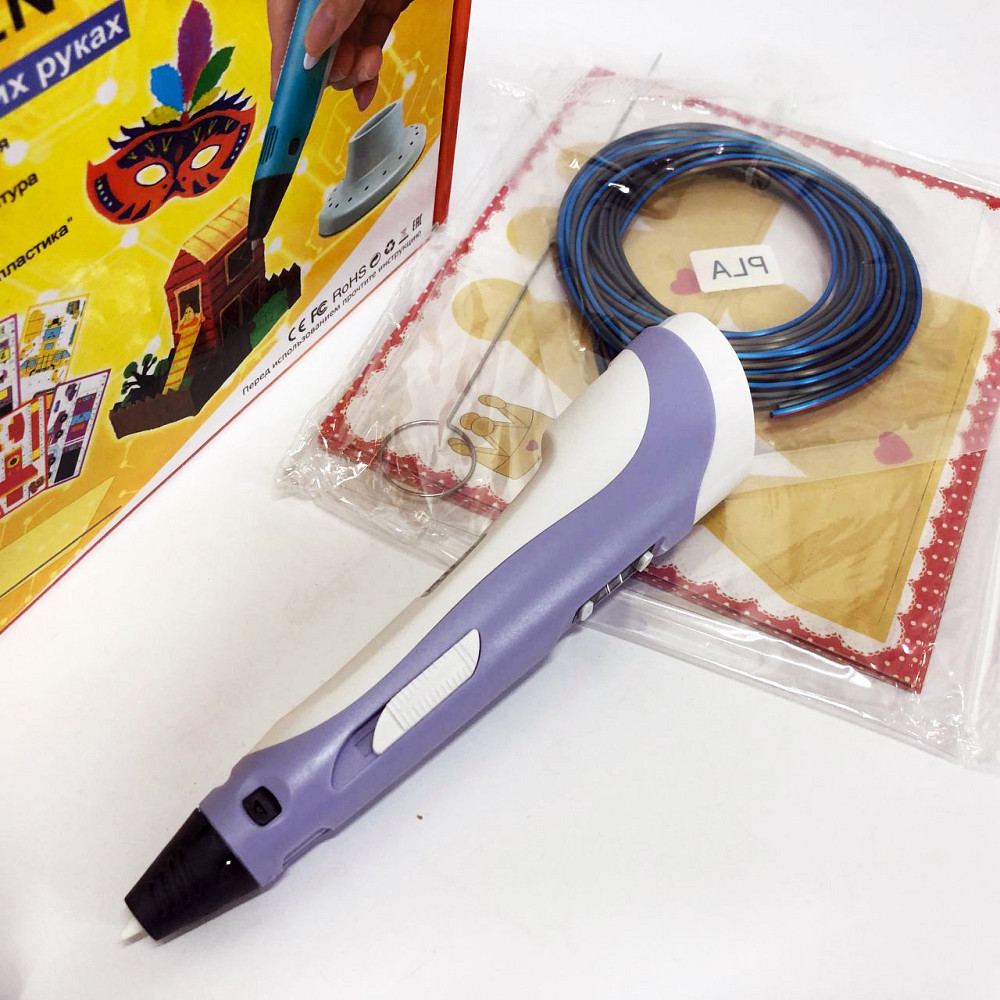 Оригінальна 3d ручка 3D ручка Smart 3D Pen 2 фиолетовая Різнокольорова для дітей AH-10 Львів - фото 4