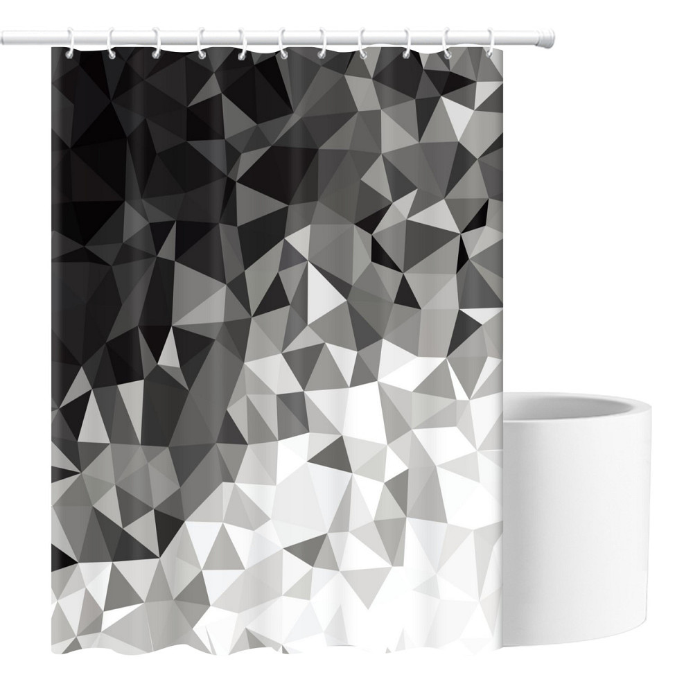 Шторка для ванны из полиэстера водонепроницаемая Bathlux 180x180 см с кольцами, занавеска для ванной комнаты Каменец-Подольский - изображение 2