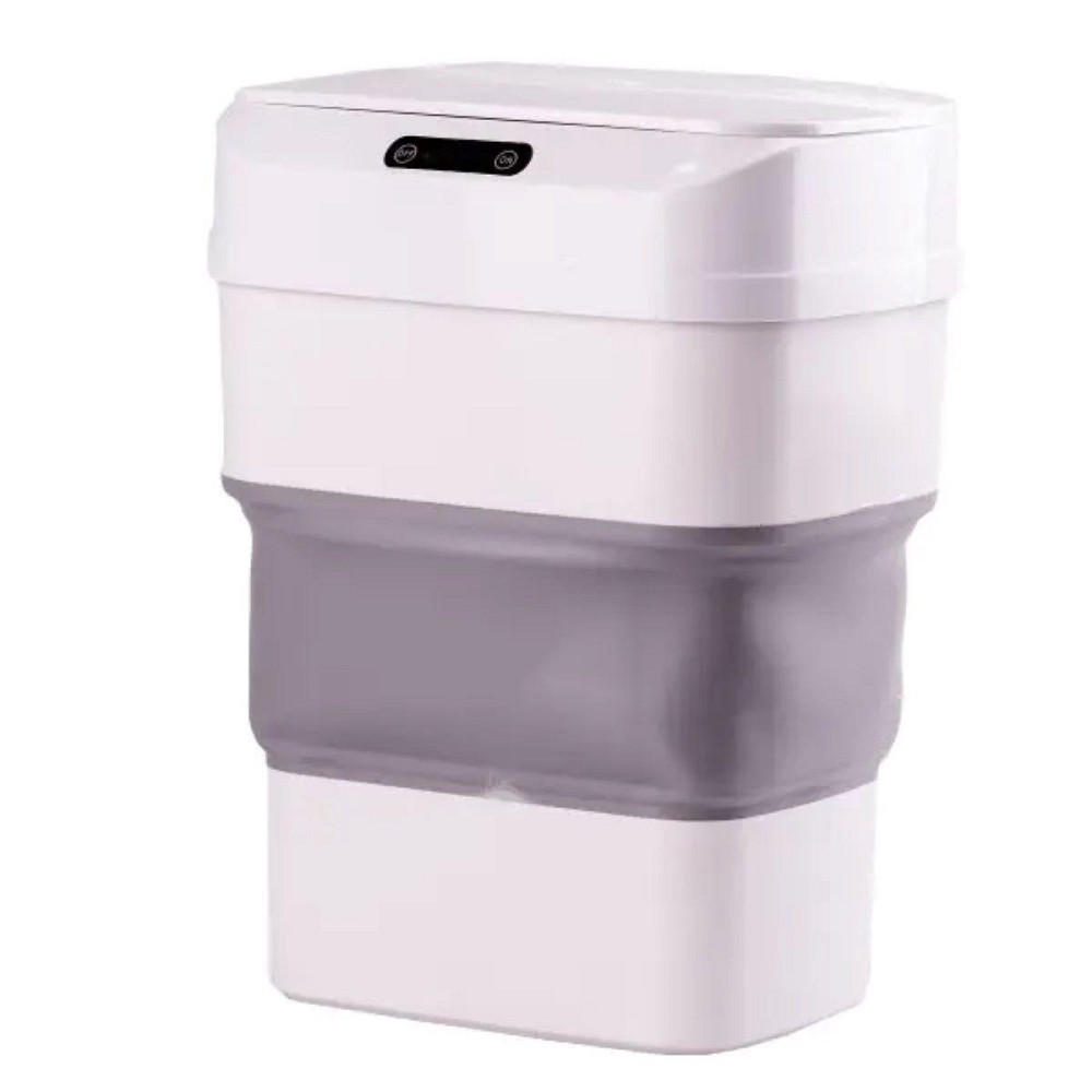 Відро для сміття складане із сенсорною кришкою від 8 л до 17.5 л сірий HPLN1 Київ - фото 3