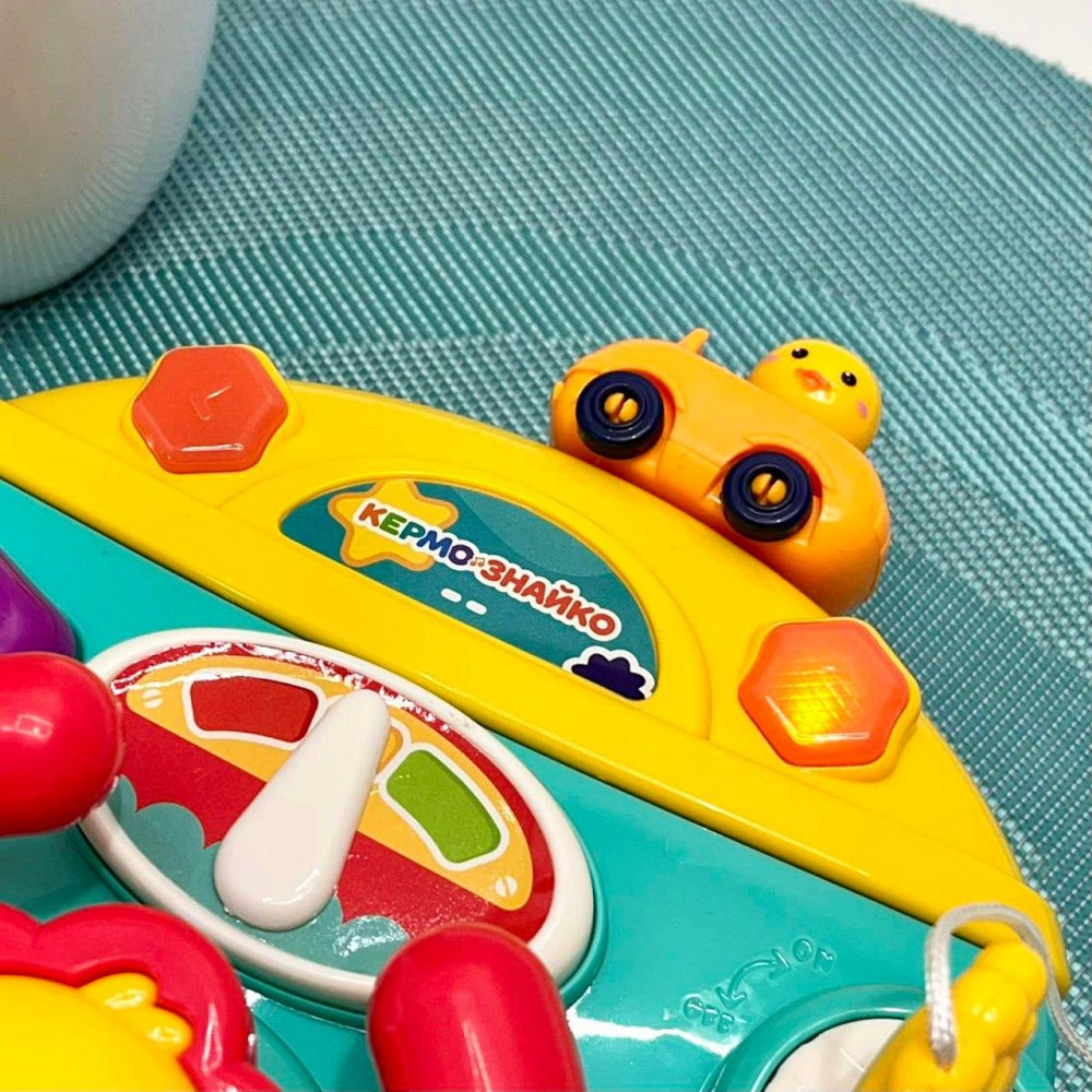 Кермо інтерактивне музичне Limo Toy Автотренажер українською мовою кріпиться на коляску/ліжечко Блакитний (HB 0077) Чернігів - фото 4