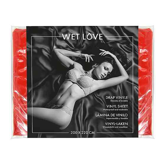 Простирадло з вінілу Fetish Tentation Red 220x200, червоне Sex Aura Київ