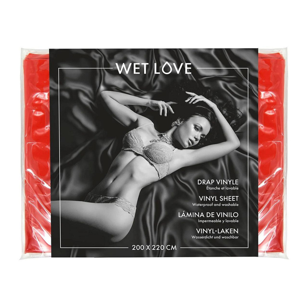 Простирадло з вінілу Fetish Tentation Red 220x200, червоне Sex Aura Київ - фото 1