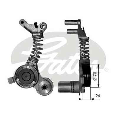 Натягувач ременя з роликом Gates T38406 Вінниця