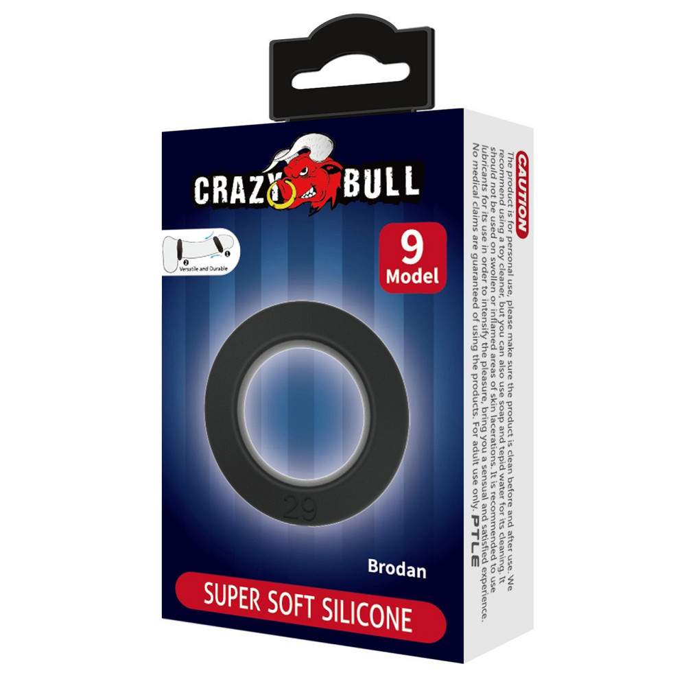 Ерекційне кільце Crazy Bull №9 - Brodan super soft silicone, BI-210351 Sex Aura Київ - фото 9