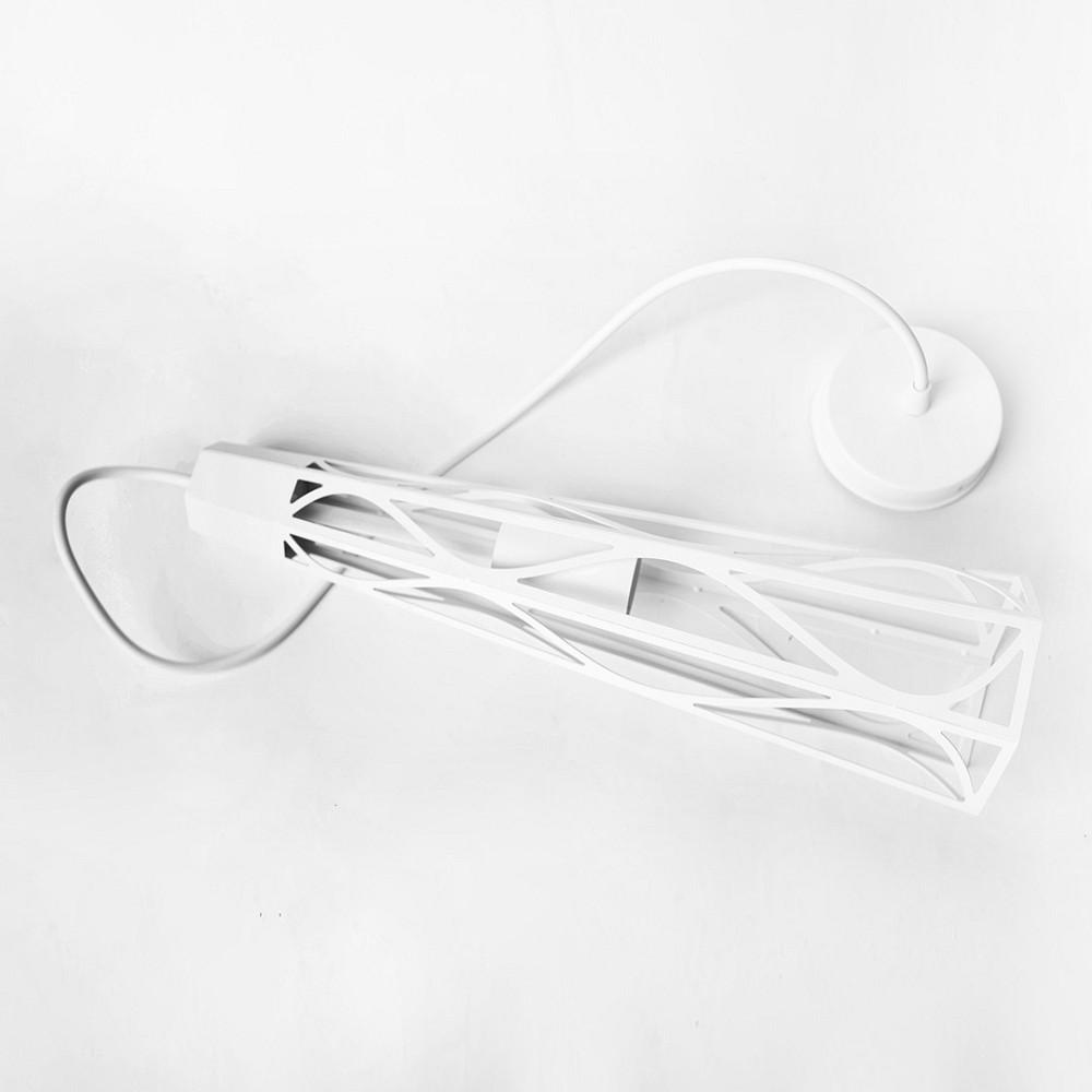 Світильник підвісний MSK Electric Parma в стилі лофт під лампу Е27 NL 3890 WH білий Київ - фото 2