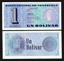 Венесуела / Venezuela 1 bolivar 1989 P 68 UNC Полтава - фото 1