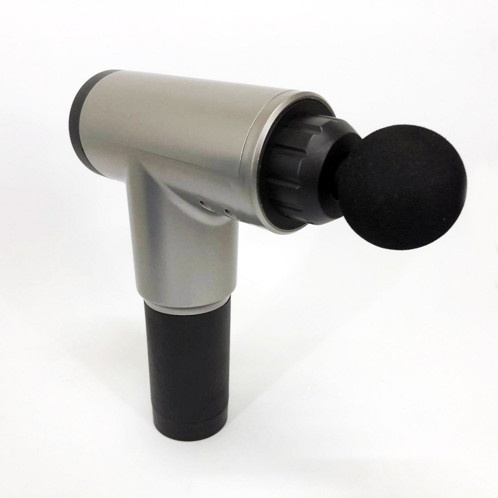 Аккумуляторный массажер для икр Fascial Gun KH-320, Массажер мышечный с разными насадками YU-16 Львов - изображение 8