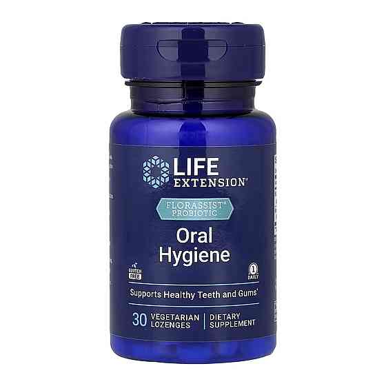 Пробіотик для зубів Life Extension Florassist Oral Hygiene 30 пастилок Київ