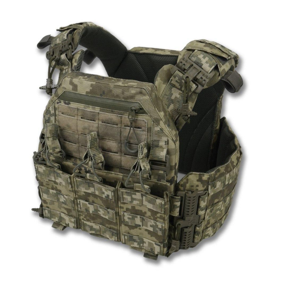 Мужская плитоноска пиксель тактическая плитоноска с быстрым сбросом разгрузочный жилет для зсу   WAR Львов - изображение 2