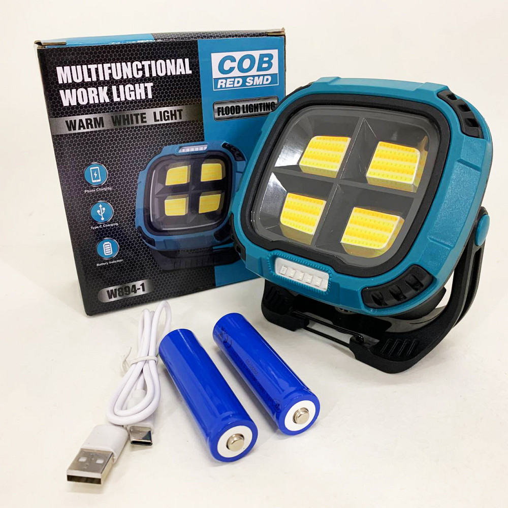 Фонарь кемпинг W894-1-4COB(White+Yellow)+5SMD(Red) Power bank FN-35 Львов - изображение 9