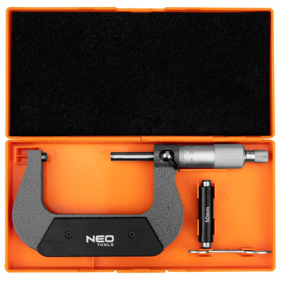 Мікрометр Neo Tools з верн'єром 50-75 мм, ±0.01 мм/м (75-022) Вінниця - фото 3