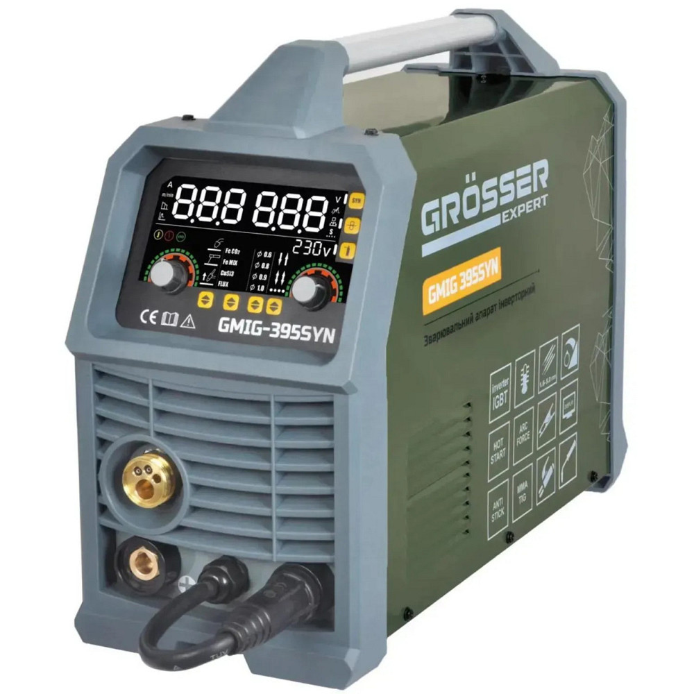 Сварочный полуавтомат Grösser GMIG 395SYN EXPERT 395 А, MIG/MAG/MMA/TIG, SYN, 8 кВт Киев - изображение 1